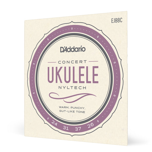 D'Addario EJ88C Nyltech Ukulele Strings, Concert