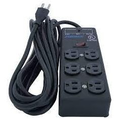 Furman 6 Outlet AC Surge Strip - Extreme Voltage Shutdown, Metal Chassis, 15Ft Cord