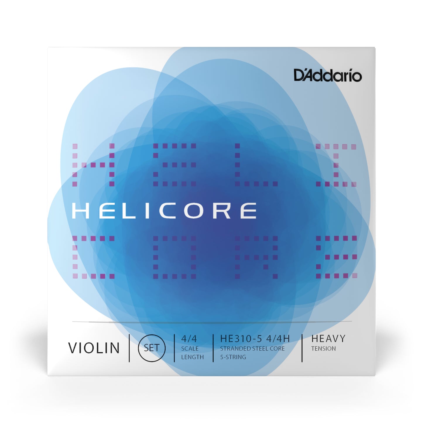 D'Addario Helicore Violin 5-String Set, 4/4 Scale, Heavy Tension