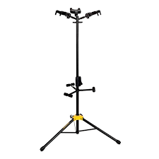 Hercules PLUS Series Universal AutoGrip Tri Guitar Stand with Foldable Backrest