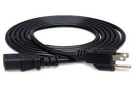 Hosa Power Cord IEC C13 To NEMA 5-15P 8 Ft