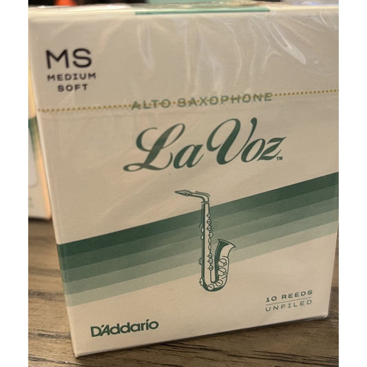 La Voz Alto Sax Reeds, MS, 10 pack