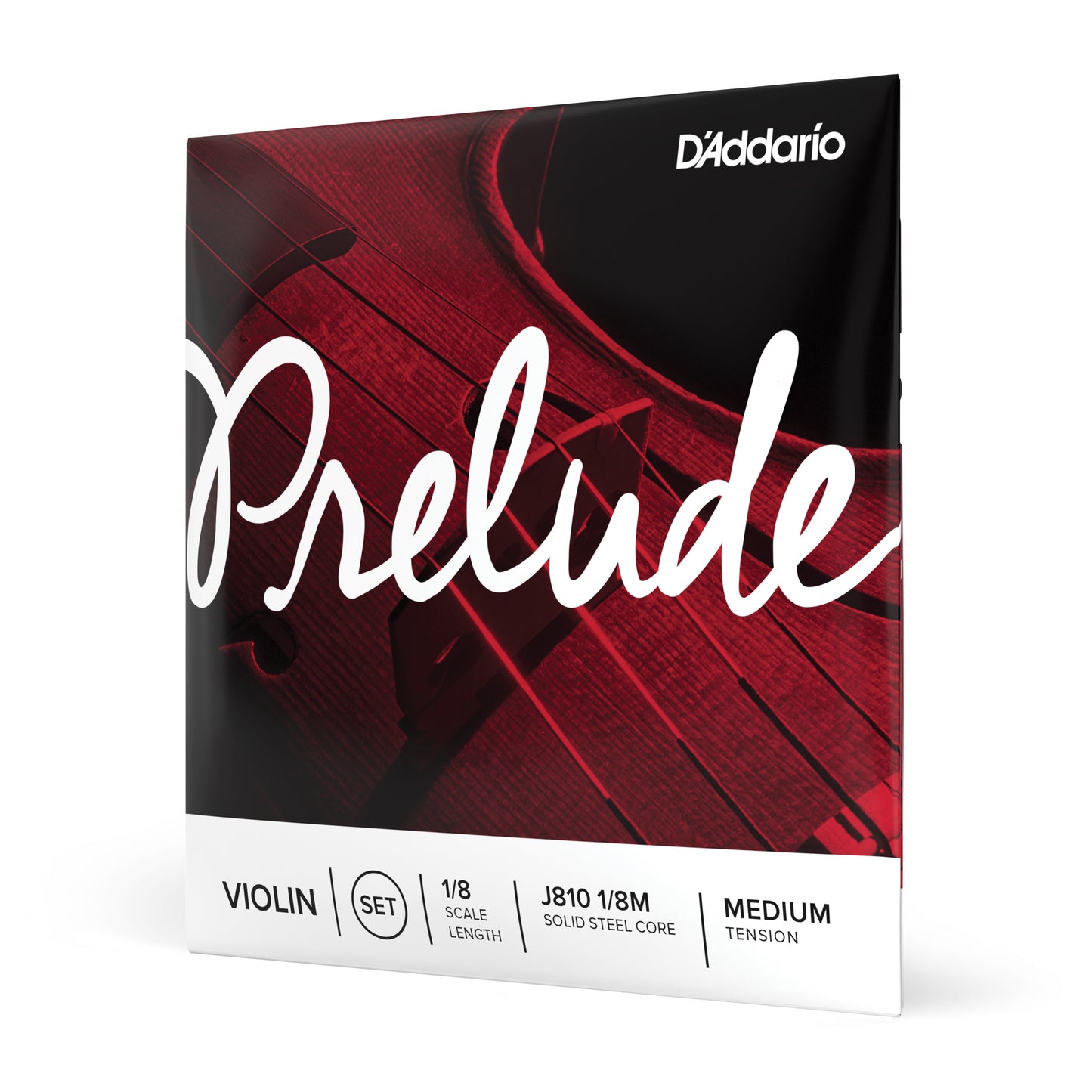 D'Addario Prelude Violin String Set, 1/8 Scale, Medium Tension