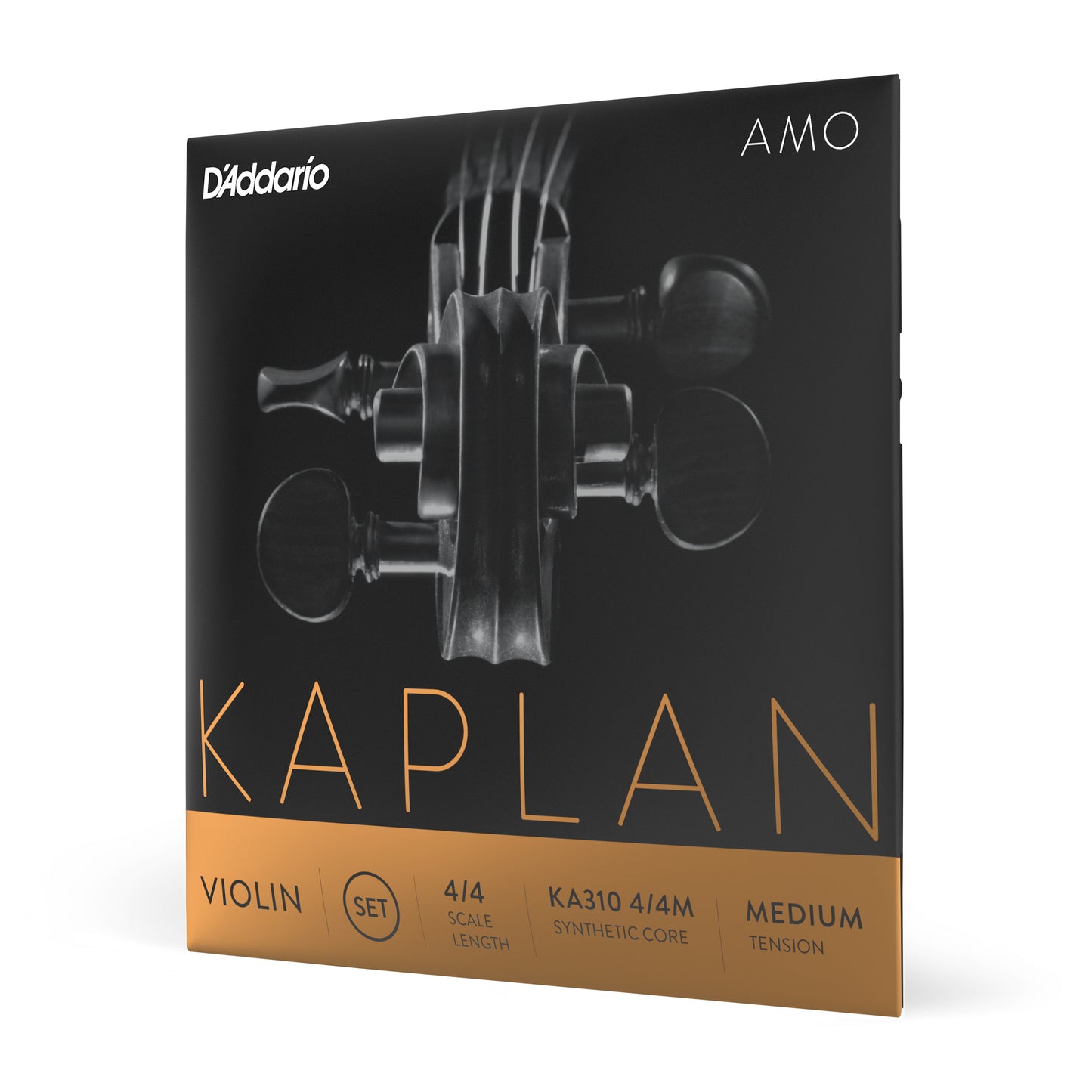 D'Addario Kaplan Amo Violin String Set, 4/4 Scale, Medium Tension