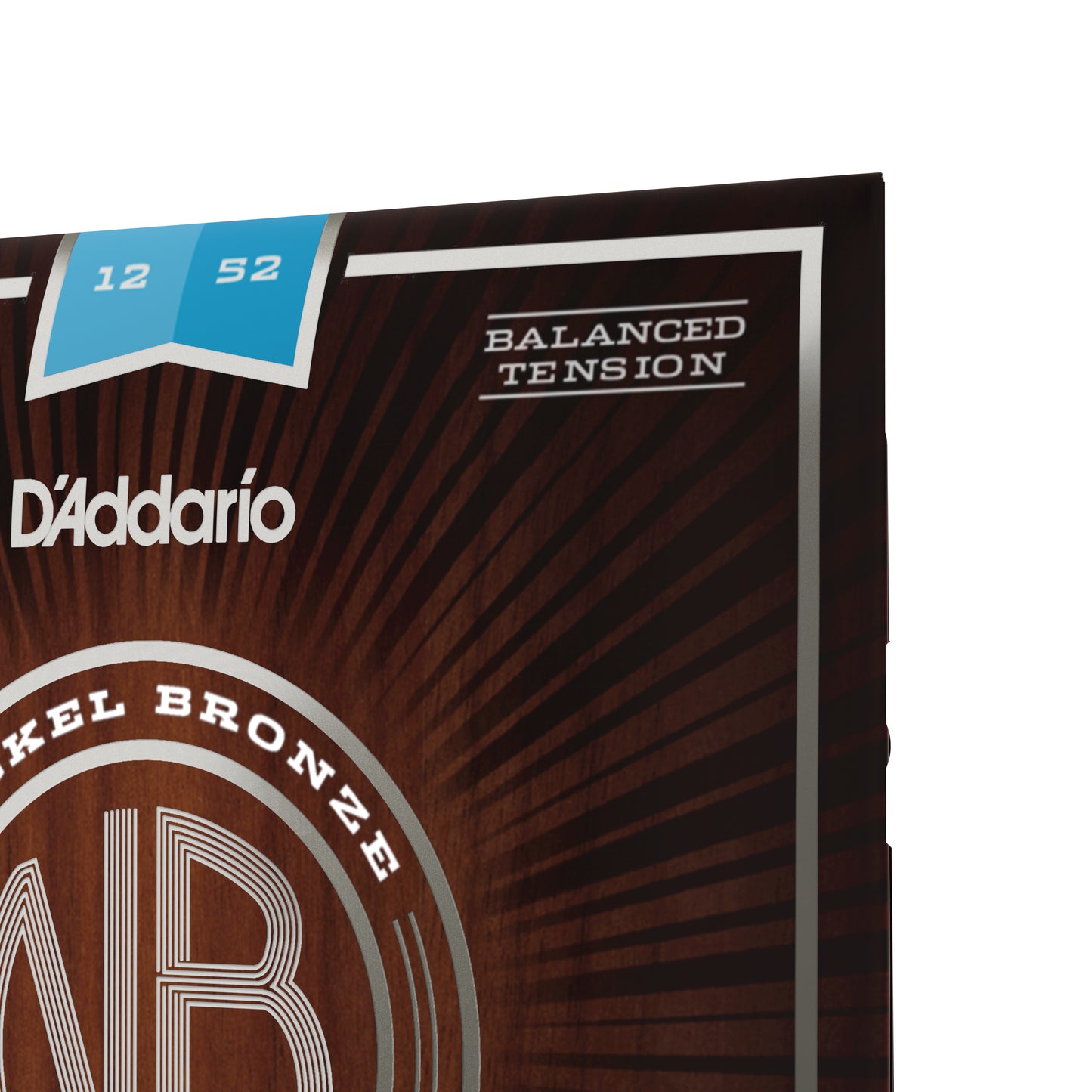 D'Addario NB1252BT Nickel Bronze Acoustic Guitar Strings, Balanced Tension Light...