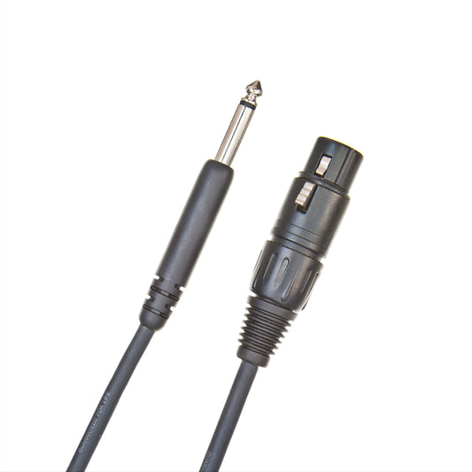D'Addario Classic Series Unbalanced Microphone Cable, XLR-to-1/4-inch, 25 feet