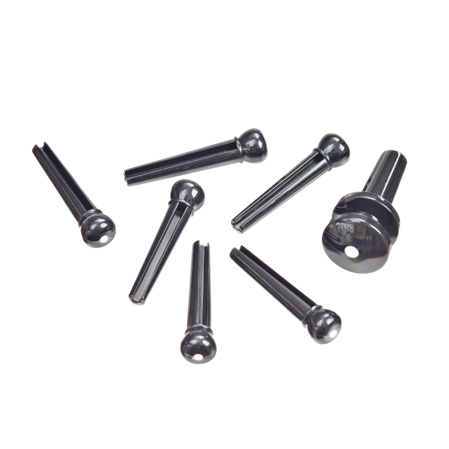 D'Addario Black Molded Bridge Pins with End Pin Set
