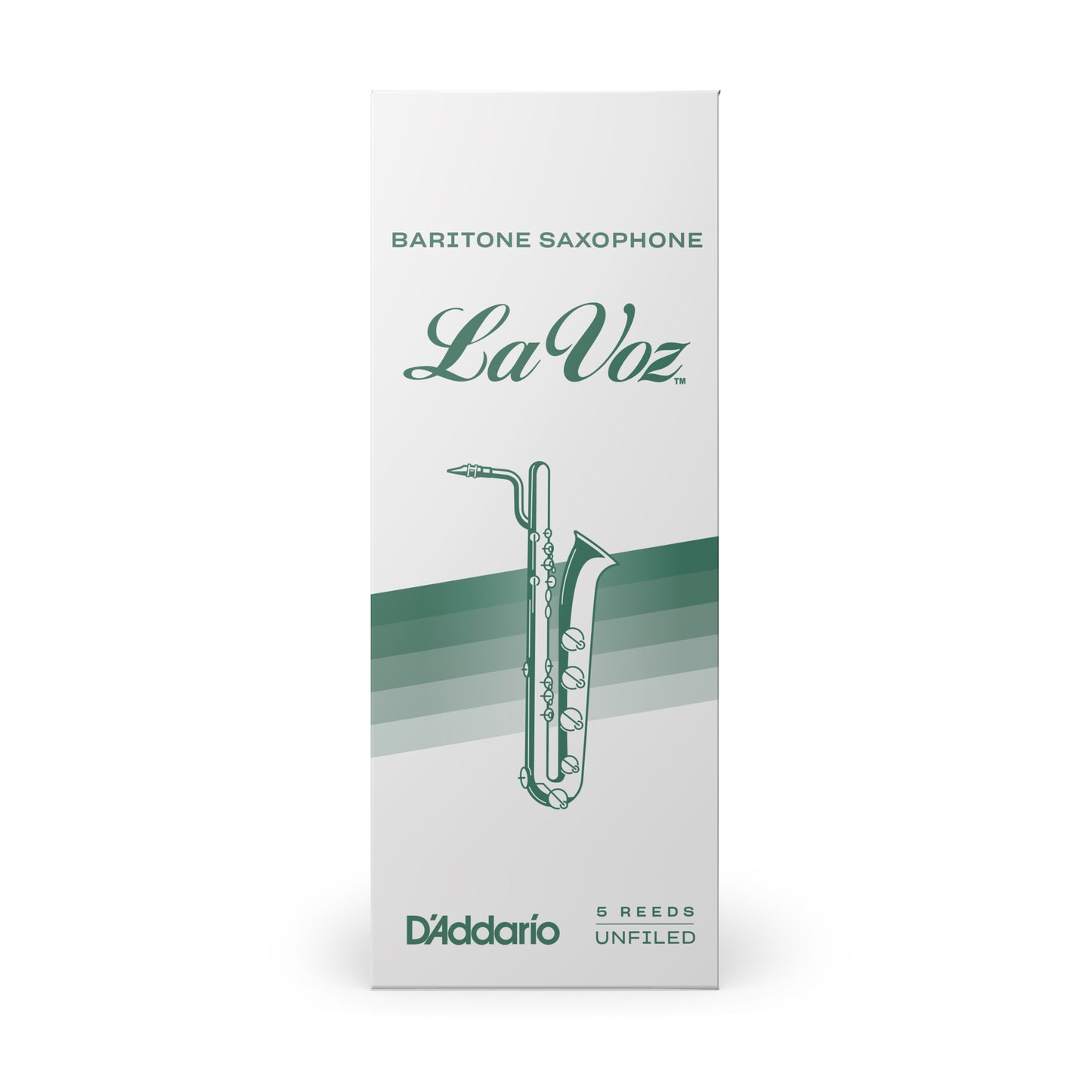La Voz Baritone Saxophone Reeds, Medium Soft, 5 Pack